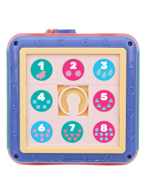 Куб логический  "Elefantino" сортер, шестерёнки, часики, лабиринт с машинками, головоломка