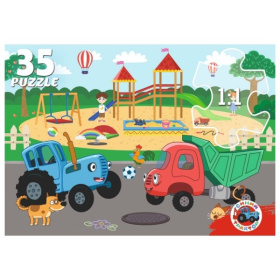 Пазлы 35 элементов. Лицензия/ Синий трактор
