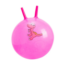 Мяч гимнастический с рожками, 55см,  "Животные" микс цвета