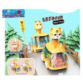 Машинка, световые эффекты, шестерёнки вращаются