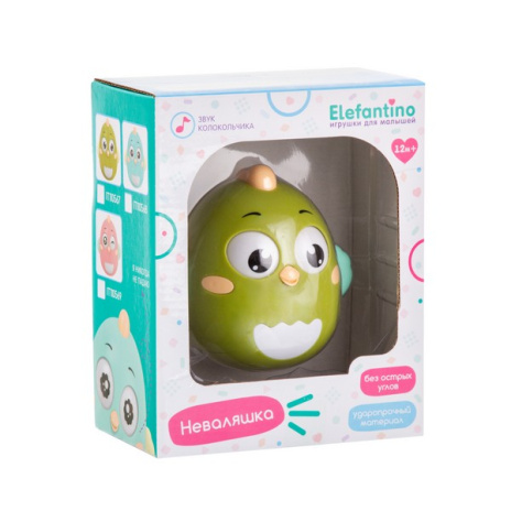 Неваляшка Elefantino "Птичка", звук колокольчика