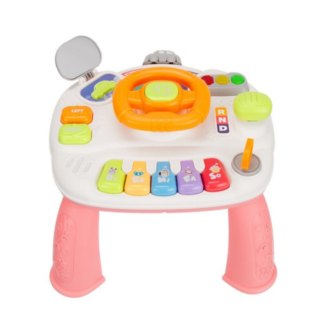 Центр развивающий Elefantino "Веселые гонки": игровой столик (25*25*21см), пианино, руль, светофор