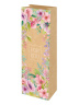 Пакет подар. из крафт-бумаги 12x36x8,5см (craft bottle) Цветочки для тебя,130г (соб.разр)
