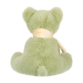 Мишка зеленый в шарфике, 19 см