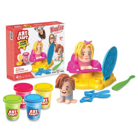 Набор для лепки "Веселый парикмахер" тесто 4х56г,