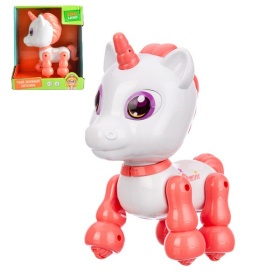 Игрушка Zooland "Единорожка", световые эффекты, повторюшка, двигается вперед/назад Игрушка Zooland "Единорожка", световые эффекты, повторюшка, двигается вперед/назад