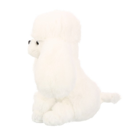 Собака пудель белый, 25 см Собака пудель белый, 25 см