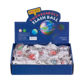 Мяч-попрыгун, диаметр 50 мм, 5 видов, со светом