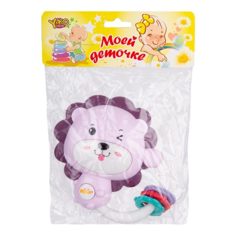 Погремушка "Львёнок", 3 цвета в ассортименте