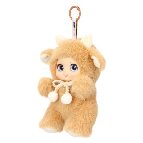 Сказочный персонаж бежевая овечка Бель, 15 см