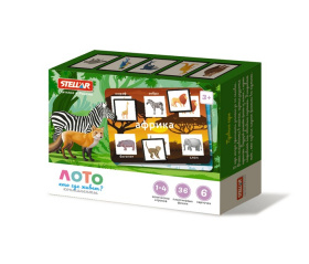 Лото "Кто где живёт. Континенты"