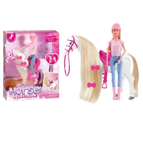 Набор "Конюшня" лошадка, кукла, звуковые эффекты