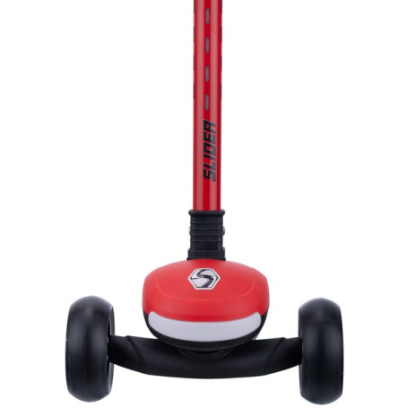 Самокат трехколесный Slider, светящиеся полиуретановые колёса и платформа, руль складной