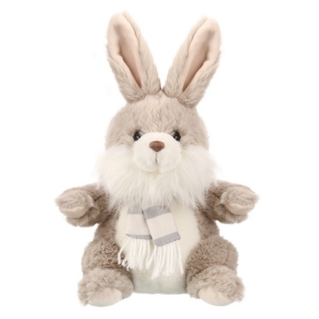 Зайчик в шарфике, 23 см