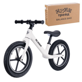 Беговел Slider, надувные колеса 14 дюймов, цвет: белый