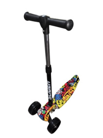 Самокат трехколесный Slider, колеса светящиеся