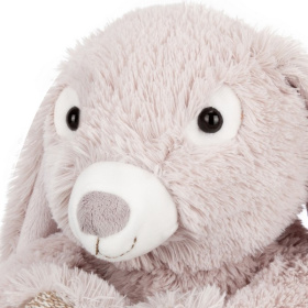 Заяц бежевый с сердцем, 15 см