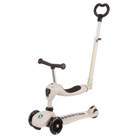 Самокат трансформер трехколесный с ручкой управления