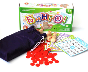 Игра настольная "Бинго" деревянные бочонки