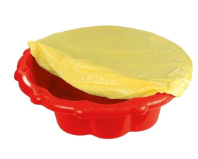 Песочница "Ракушка" с тентом, цвета в ассорт. 80*87*22 см