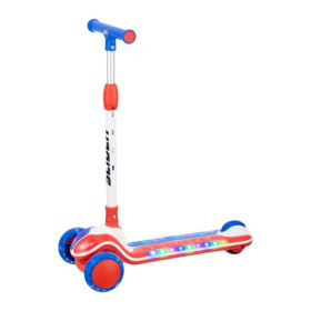 Самокат трехколесный Slider, колеса светящиеся, руль складной