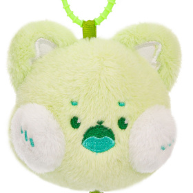 Котик с длинным хвостом светло-зеленый, 15 см