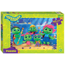Мозаика "puzzle" maxi 24 "Черепашки" (0+ Медиа)
