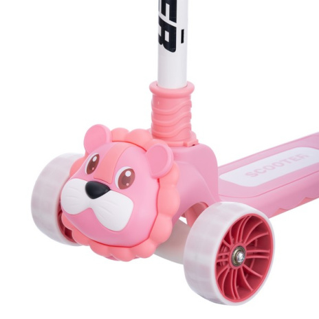 Самокат трехколесный Slider, колеса светящиеся