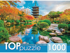 TOPpuzzle. ПАЗЛЫ 1000 элементов.  ЯПОНИЯ ХРАМ ТО-ДЗИ