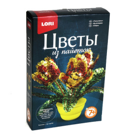 Цветы из пайеток "Тюльпаны"
