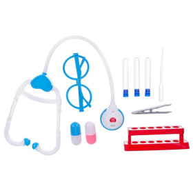 Набор "Доктор" "Girl's club", 9 предметов, стетоскоп со светом и звуком