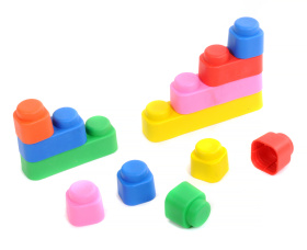 Мягкий конструктор "Elefantino" мини, 12 деталей Мягкий конструктор "Elefantino" мини, 12 деталей