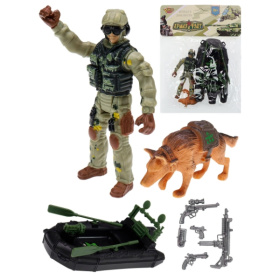 Игровой набор "Армия и флот" с лодкой (4 предмета)