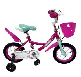 Велосипед 2-х колесный "Slider Style 12" с дополнительными колёсами