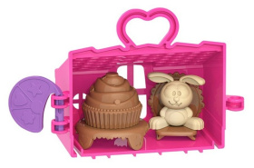 Игровой набор "Зайкин Домик. Столовая" (розовый) 11,5*6*9 см