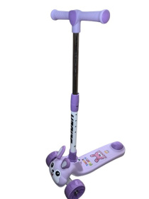 Самокат трехколесный Slider, колеса светящиеся, руль складной