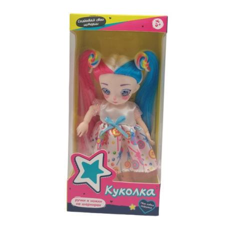 Кукла 14 см, ручки и ножки шарнирные