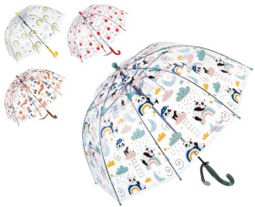 Зонтик детский (полуавтоматический), диаметр 100 см, 4 цвета в ассортименте