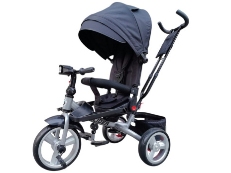 Велосипед трехколесный SLIDER, колёса EVA 12 и 10", фара, корзинка, сумочка