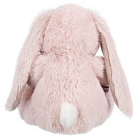 Заяц нежно-розовый с сердцем, 25 см