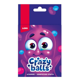 Химические опыты.Crazy Balls "Розовый, голубой и фиолетовый шарики"