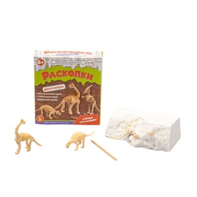 Раскопки "Набор юного палеонтолога" (3 динозавра)