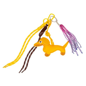 Собака такса с подвесами, ассортимент цветов, 9 см