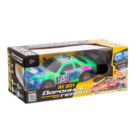 Машинка на пульте радиоуправления "BeBoy", противоударный светящийся корпус