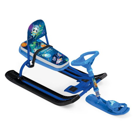 Снегокат "Тимка спорт 4-1" со спинкой космический Снегокат "Тимка спорт 4-1" со спинкой космический