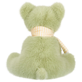 Мишка зеленый в шарфике, 25 см