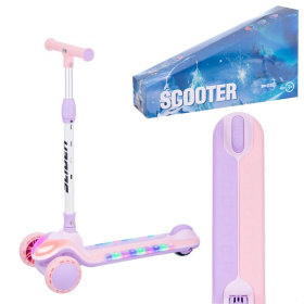 Самокат трехколесный Slider, колеса светящиеся, руль складной