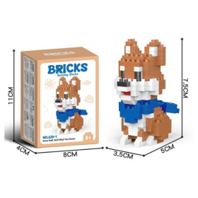 Конструктор "Корги" 180 деталей, размер: 3,5*5*7,5 см