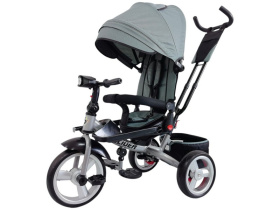 Велосипед трехколесный SLIDER, колёса EVA 12 и 10", фара, корзинка, сумочка