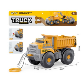 Машинка "Строительная спецтехника. Самосвал" на веревочке